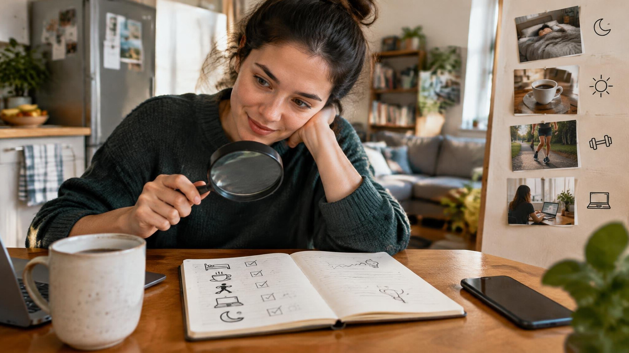 person exploring daily routines