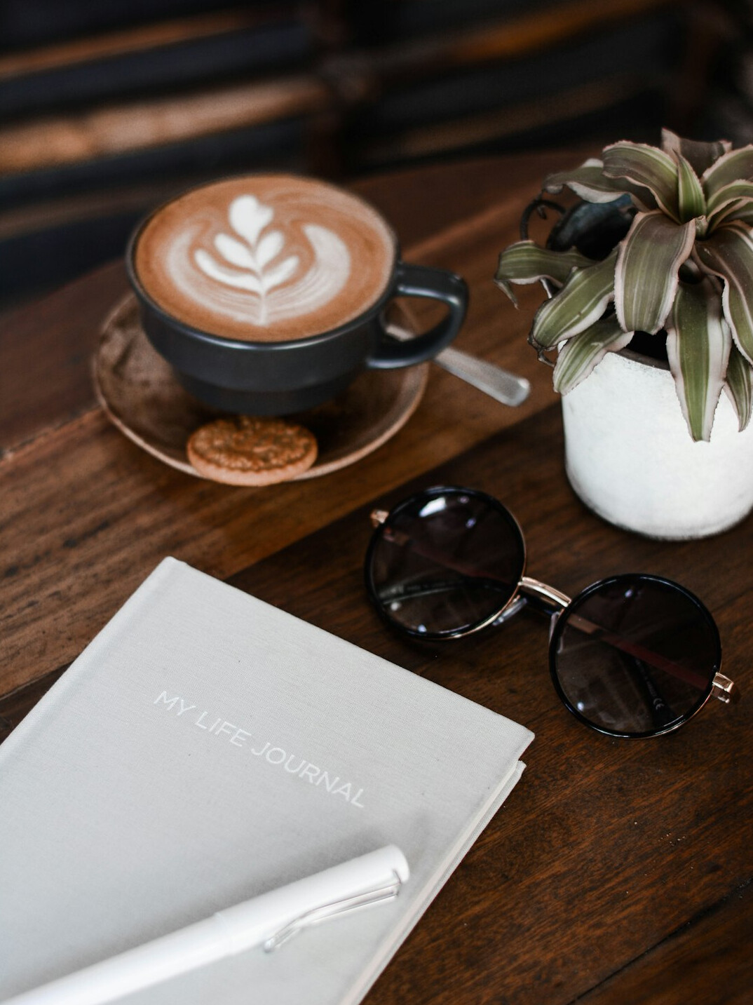 journal with daily notes